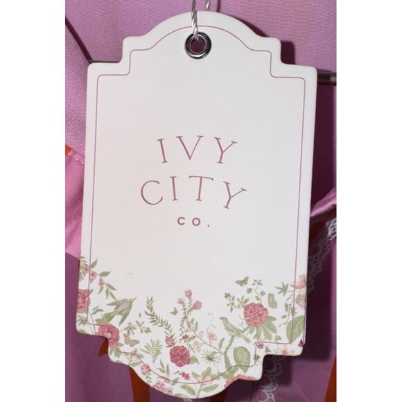 NWT IVY CITY CO Pink Bowie Dress Long Sleeve Dress Size XXS - Picture 4 of 9